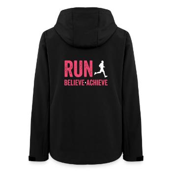Marathon - Run. Believe. Achieve. - Women’s Recycled Softshell Jacket by Stanley/Stella - black - Back - AI Model Female 172 light (172cm)