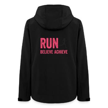 Marathon - Run. Believe. Achieve. - Women’s Recycled Softshell Jacket by Stanley/Stella - black - Back - AI Model Female 172 light (172cm)