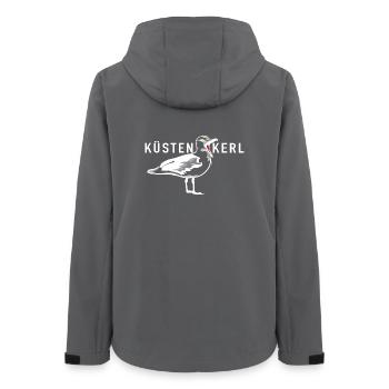 Küstenkerl - Frauen Recycelte Softshelljacke von Stanley/Stella - Anthrazit - Hinten - AI Model Female 172 light (172cm)
