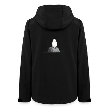 Sad Stone - Women’s Recycled Softshell Jacket by Stanley/Stella - black - Back - AI Model Female 172 light (172cm)