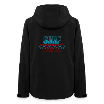 Surfez sur la vague - Veste softshell femme recyclée Stanley/Stella - noir - Dos - AI Model Female 172 light (172cm)