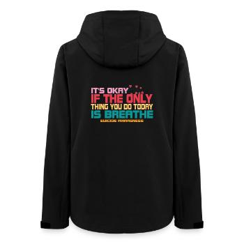 Ce n’est pas grave si la seule chose est l’haleine - Veste softshell femme recyclée Stanley/Stella - noir - Dos - AI Model Female 172 light (172cm)