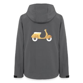 Scooter Or Luxe Italie Exclusif Rétro Vintage - Veste softshell femme recyclée Stanley/Stella - charbon - Dos - AI Model Female 172 light (172cm)