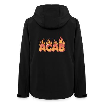 ACAB - Anti-Cops Tee - Women’s Recycled Softshell Jacket by Stanley/Stella - black - Back - AI Model Female 172 light (172cm)
