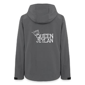 Influenceuse Jeylan - Veste softshell femme recyclée Stanley/Stella - charbon - Dos - AI Model Female 172 light (172cm)