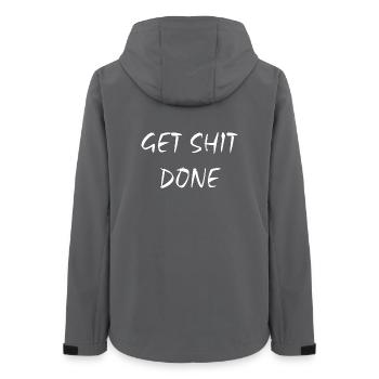 Get Shit Done - Frauen Recycelte Softshelljacke von Stanley/Stella - Anthrazit - Hinten - AI Model Female 172 light (172cm)