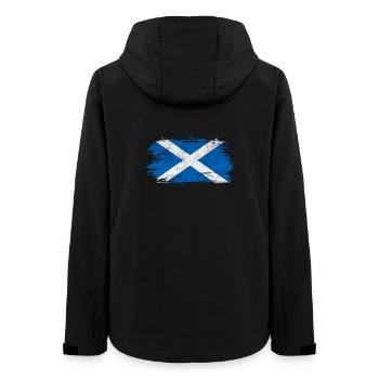 Scotland vintage flag - Women’s Recycled Softshell Jacket by Stanley/Stella - black - Back - AI Model Female 172 light (172cm)