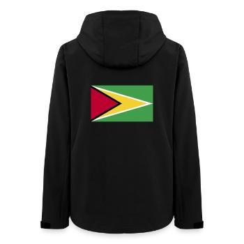 Guyana National Flag - Women’s Recycled Softshell Jacket by Stanley/Stella - black - Back - AI Model Female 172 light (172cm)