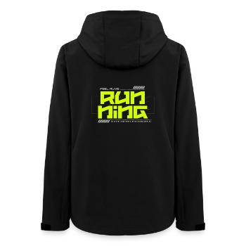 Feel Alive Running Neon - Women’s Recycled Softshell Jacket by Stanley/Stella - black - Back - AI Model Female 172 light (172cm)