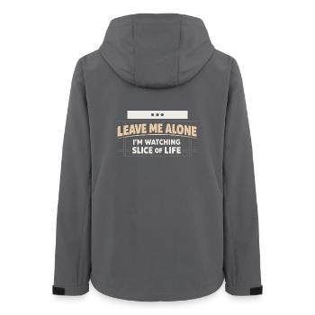 Anime-introvert Weeb Stubenhocker - Frauen Recycelte Softshelljacke von Stanley/Stella - Anthrazit - Hinten - AI Model Female 172 light (172cm)