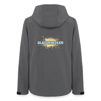Gift for glass finisher - Women’s Recycled Softshell Jacket by Stanley/Stella - anthracite - Back - AI Model Female 172 light (172cm)