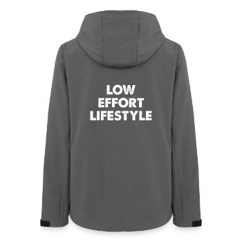 Low Effort Lifestyle - Frauen Recycelte Softshelljacke von Stanley/Stella - Anthrazit - Hinten - AI Model Female 172 light (172cm)