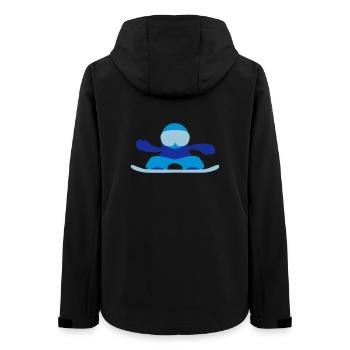 snowboarder - Women’s Recycled Softshell Jacket by Stanley/Stella - black - Back - AI Model Female 172 light (172cm)