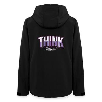 Think Different - Women’s Recycled Softshell Jacket by Stanley/Stella - black - Back - AI Model Female 172 light (172cm)