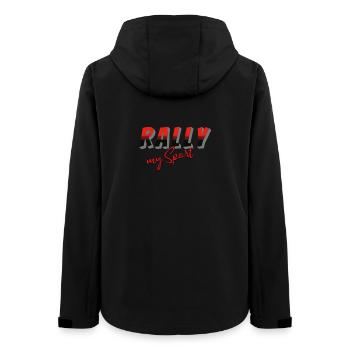 Rallye my Sport noir rouge - Veste softshell femme recyclée Stanley/Stella - noir - Dos - AI Model Female 172 light (172cm)