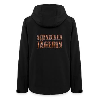 SCHNECKENJäGERIN - Frauen Recycelte Softshelljacke von Stanley/Stella - Schwarz - Hinten - AI Model Female 172 light (172cm)