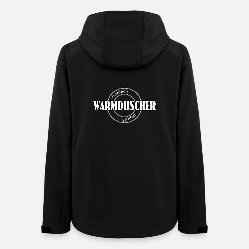 Warmduscher - Frauen Recycelte Softshelljacke von Stanley/Stella - Schwarz