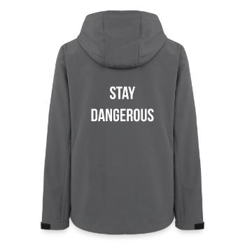 STAY D. | Greyline Official - Women’s Recycled Softshell Jacket by Stanley/Stella - anthracite - Back - AI Model Female 172 light (172cm)