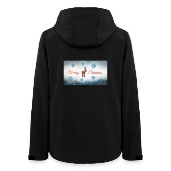 Motif de cerf de Noël avec flocons de neige - Veste softshell femme recyclée Stanley/Stella - noir - Dos - AI Model Female 172 light (172cm)