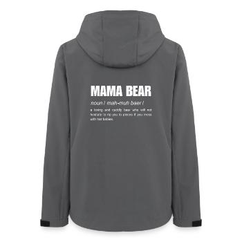 Mama bear funny noun definition - Women’s Recycled Softshell Jacket by Stanley/Stella - anthracite - Back - AI Model Female 172 light (172cm)