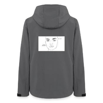 strong women - Women’s Recycled Softshell Jacket by Stanley/Stella - anthracite - Back - AI Model Female 172 light (172cm)