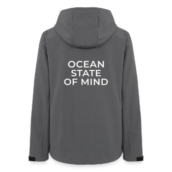 Ocean state - Women’s Recycled Softshell Jacket by Stanley/Stella - anthracite - Back - AI Model Female 172 light (172cm)