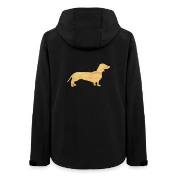Dachshund Gold Lord's Dog Dog Fan Animal - Women’s Recycled Softshell Jacket by Stanley/Stella - black - Back - AI Model Female 172 light (172cm)