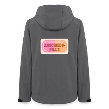 ABSCHIEDSPILLE ABSCHIED - Frauen Recycelte Softshelljacke von Stanley/Stella - Anthrazit - Hinten - AI Model Female 172 light (172cm)