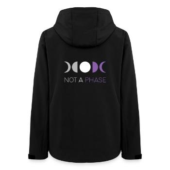 LGBTQ Pride Month - Keine Phase - Asexuell - Frauen Recycelte Softshelljacke von Stanley/Stella - Schwarz - Hinten - AI Model Female 172 light (172cm)