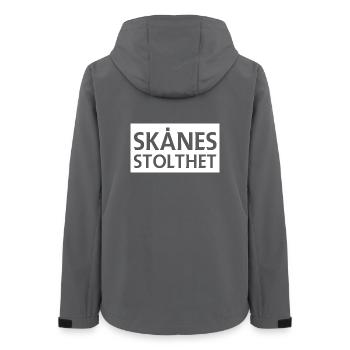 Der Stolz von Skåne - Frauen Recycelte Softshelljacke von Stanley/Stella - Anthrazit - Hinten - AI Model Female 172 light (172cm)
