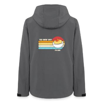 You know why I'm here: Thanksgiving Sink - Women’s Recycled Softshell Jacket by Stanley/Stella - anthracite - Back - AI Model Female 172 light (172cm)