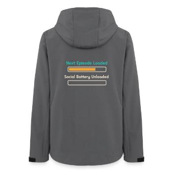 Anime-introvert Weeb Stubenhocker - Frauen Recycelte Softshelljacke von Stanley/Stella - Anthrazit - Hinten - AI Model Female 172 light (172cm)