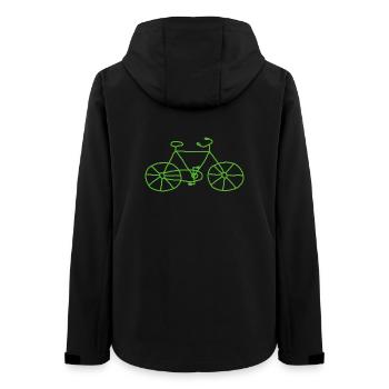 Fahrrad Skizze - Frauen Recycelte Softshelljacke von Stanley/Stella - Schwarz - Hinten - AI Model Female 172 light (172cm)