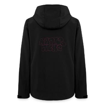 Karlsruhe Throw-up Bubble Style Street Art Souvenir - Women’s Recycled Softshell Jacket by Stanley/Stella - black - Back - AI Model Female 172 light (172cm)