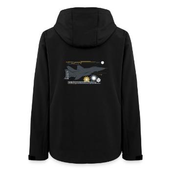 Circuit technique de vol Jetgear - Veste softshell femme recyclée Stanley/Stella - noir - Dos - AI Model Female 172 light (172cm)