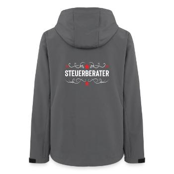 Steuerberater Beruf - Frauen Recycelte Softshelljacke von Stanley/Stella - Anthrazit - Hinten - AI Model Female 172 light (172cm)