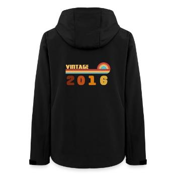 Tee 10 Ans Black Gold Né(e) 2016 - Veste softshell femme recyclée Stanley/Stella - noir - Dos - AI Model Female 172 light (172cm)