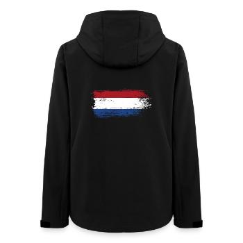 Coup de pinceau Dutch Tricolor - Veste softshell femme recyclée Stanley/Stella - noir - Dos - AI Model Female 172 light (172cm)