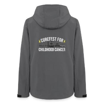 Curefest : Rassemblement contre le cancer infantile - Veste softshell femme recyclée Stanley/Stella - charbon - Dos - AI Model Female 172 light (172cm)