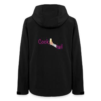 Cocktail Drink Anstossen Prost - Frauen Recycelte Softshelljacke von Stanley/Stella - Schwarz - Hinten - AI Model Female 172 light (172cm)