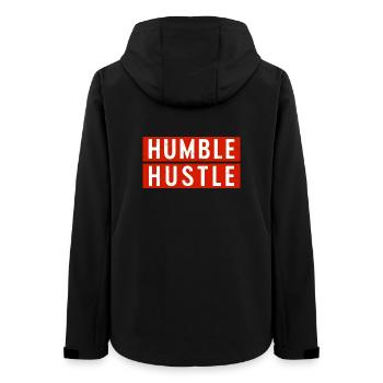 Humble Hustle Entrepreneur Homme d’affaires Businesswo - Veste softshell femme recyclée Stanley/Stella - noir - Dos - AI Model Female 172 light (172cm)