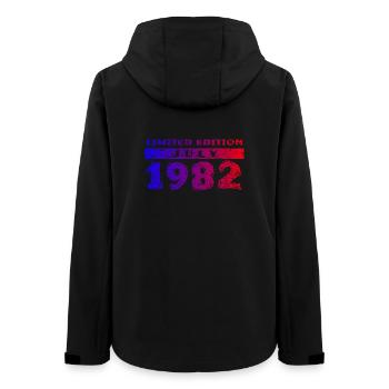 44. Geburtstag Limited Edition 07/1982 - Frauen Recycelte Softshelljacke von Stanley/Stella - Schwarz - Hinten - AI Model Female 172 light (172cm)