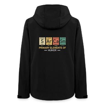 Sarcasm Humor - Women’s Recycled Softshell Jacket by Stanley/Stella - black - Back - AI Model Female 172 light (172cm)