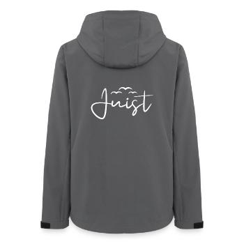 Juist Möwen Nordsee Insel - Frauen Recycelte Softshelljacke von Stanley/Stella - Anthrazit - Hinten - AI Model Female 172 light (172cm)