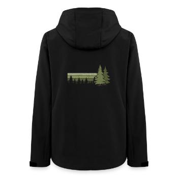 Forêt Arbres Nature Nature Amoureux Nature Conifère - Veste softshell femme recyclée Stanley/Stella - noir - Dos - AI Model Female 172 light (172cm)