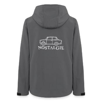 Nostalgie Trabi RDA Est vieilles voitures icône rétro - Veste softshell femme recyclée Stanley/Stella - charbon - Dos - AI Model Female 172 light (172cm)