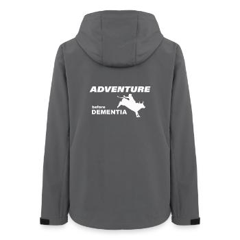 RODEO ADVENTURE - Women’s Recycled Softshell Jacket by Stanley/Stella - anthracite - Back - AI Model Female 172 light (172cm)