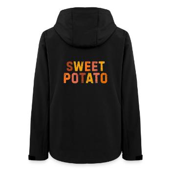 Sweet Potato Grouchy  - Frauen Recycelte Softshelljacke von Stanley/Stella - Schwarz - Hinten - AI Model Female 172 light (172cm)