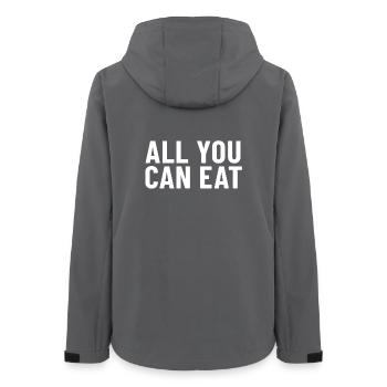 Tout ce que vous pouvez manger - Veste softshell femme recyclée Stanley/Stella - charbon - Dos - AI Model Female 172 light (172cm)