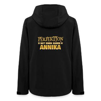 Frauenname Annika - Frauen Recycelte Softshelljacke von Stanley/Stella - Schwarz - Hinten - AI Model Female 172 light (172cm)